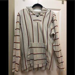 Faherty poncho shirt hooded